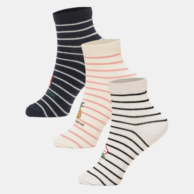 Women Cotton Blend Socks Pack of 3 - Bodycare