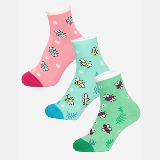 Women Cotton Blend Socks Pack of 3 - Bodycare