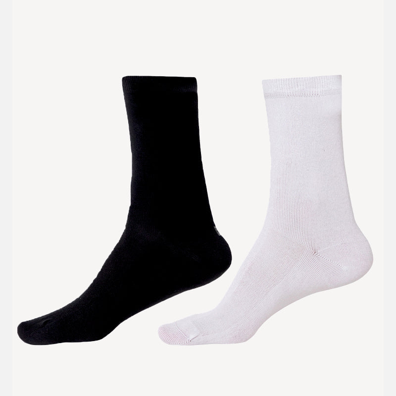 Men Diabetic Crew Length Antibacterial Cotton Socks Pack of 2