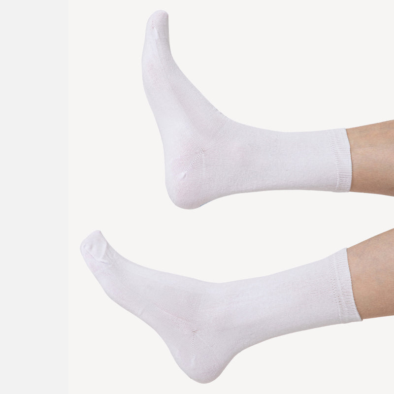 Men Diabetic Crew Length Antibacterial Cotton Socks Pack of 2