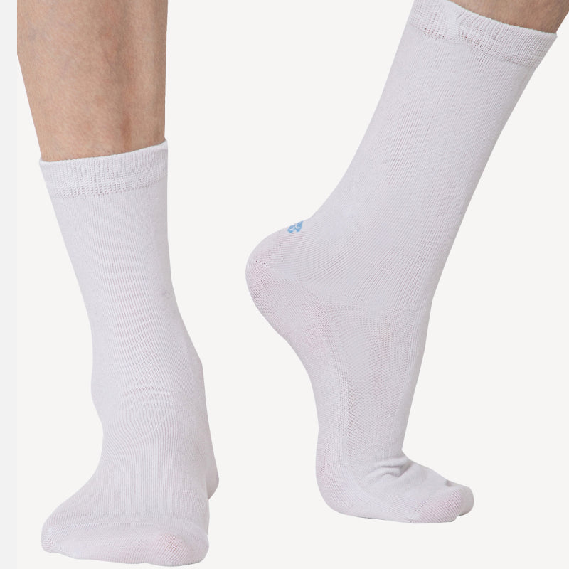Men Diabetic Crew Length Antibacterial Cotton Socks Pack of 2
