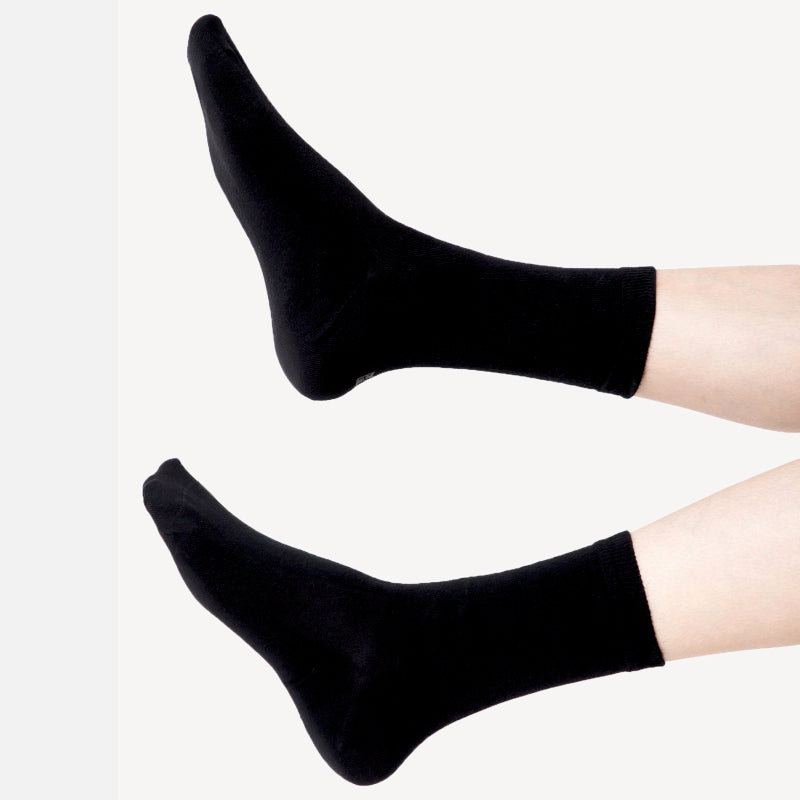 Men Diabetic Crew Length Antibacterial Cotton Socks Pack of 2