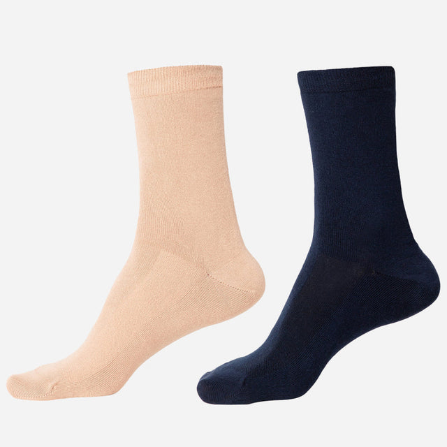 Men Diabetic Cotton Crew Length Socks Antibacterial Pack of 2 - Bodycare