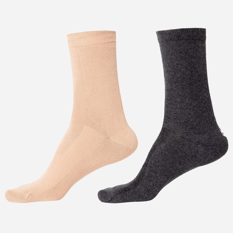 Men Diabetic Cotton Crew Length Socks Antibacterial Pack of 2 - Bodycare