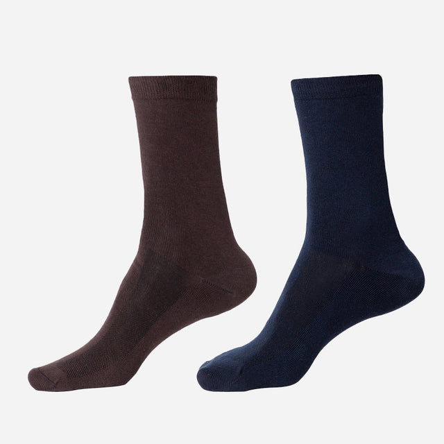 Men Diabetic Cotton Crew Length Socks Antibacterial Pack of 2 - Bodycare