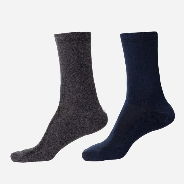 Men Diabetic Cotton Crew Length Socks Antibacterial Pack of 2 - Bodycare