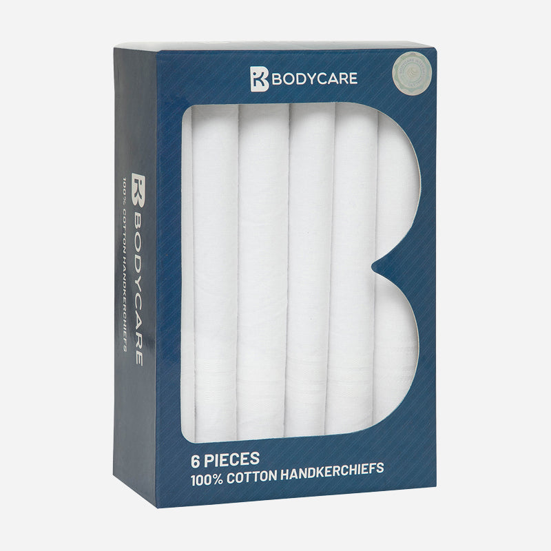 Bodycare Mens Cotton Handkerchief Pack Of 6