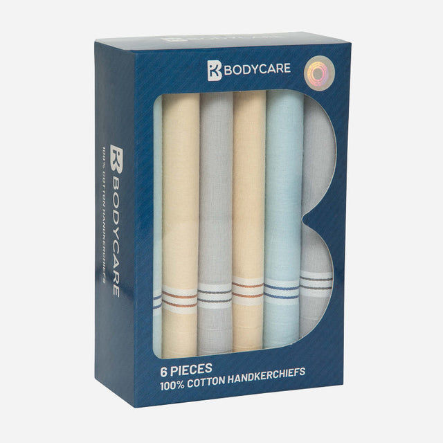Men Cotton Handkerchief Pack of 6 - Bodycare