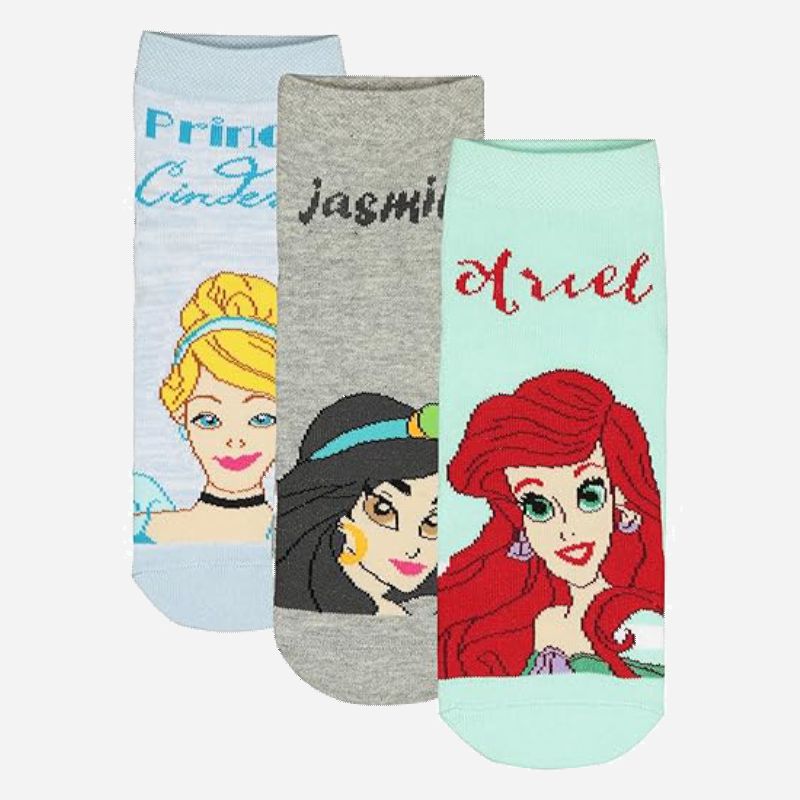 Bodycare Princess All Girls Socks Pack Of 3 Assorted-1