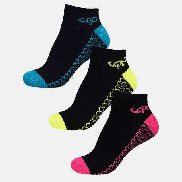Women Ankle Length Cotton Blend Socks Pack of 3 - Bodycare