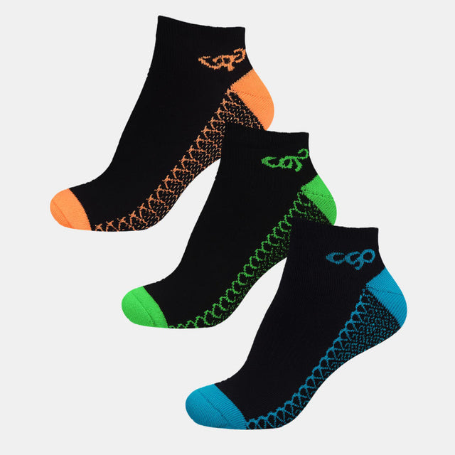Women Ankle Length Cotton Blend Socks Pack of 3 - Bodycare
