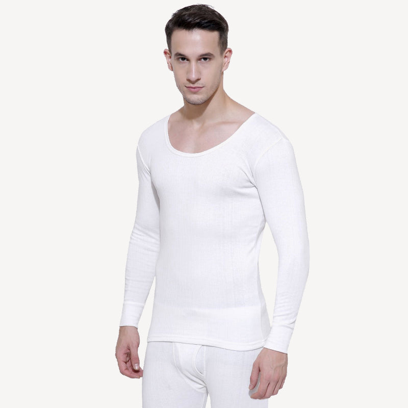 Gold Thermal Top Men Round Neck Full Sleeves
