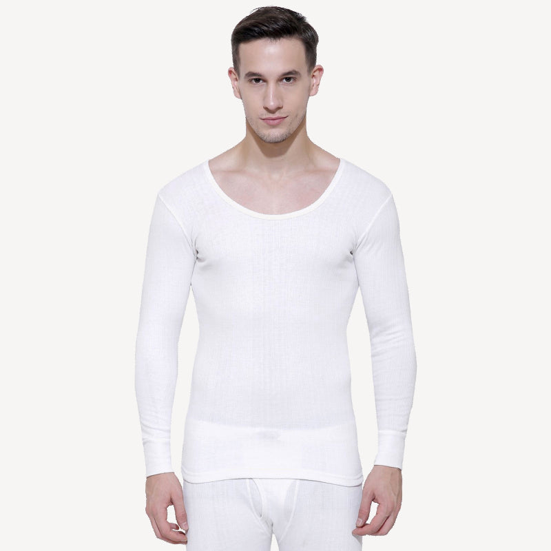 Gold Thermal Top Men Round Neck Full Sleeves