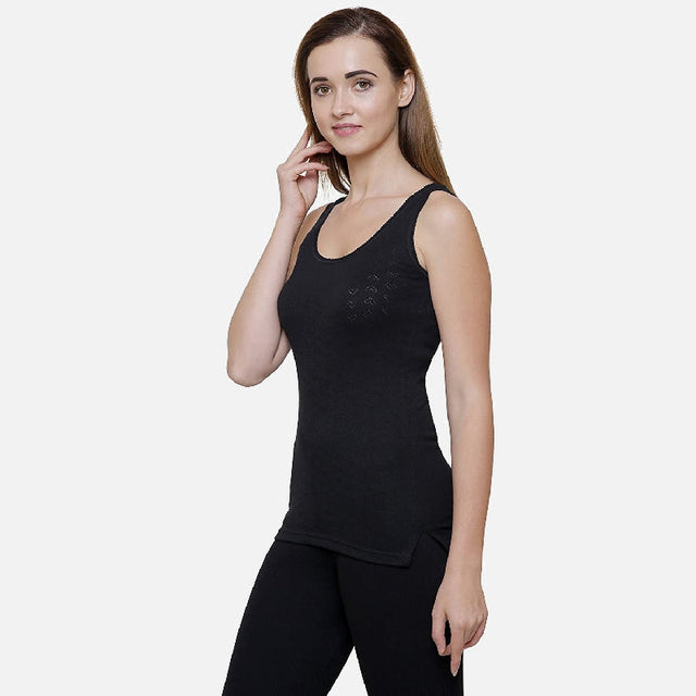 Women Thermal Top Round Neck Sleeveless - Bodycare