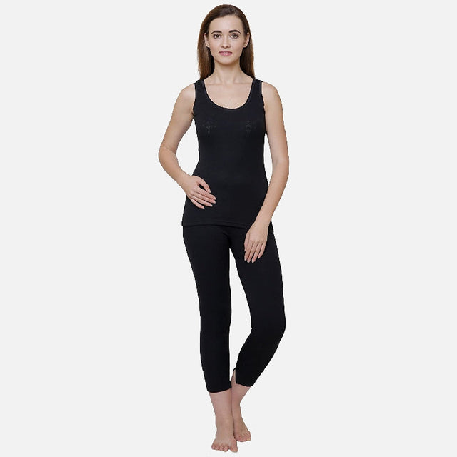 Women Thermal Top Round Neck Sleeveless - Bodycare