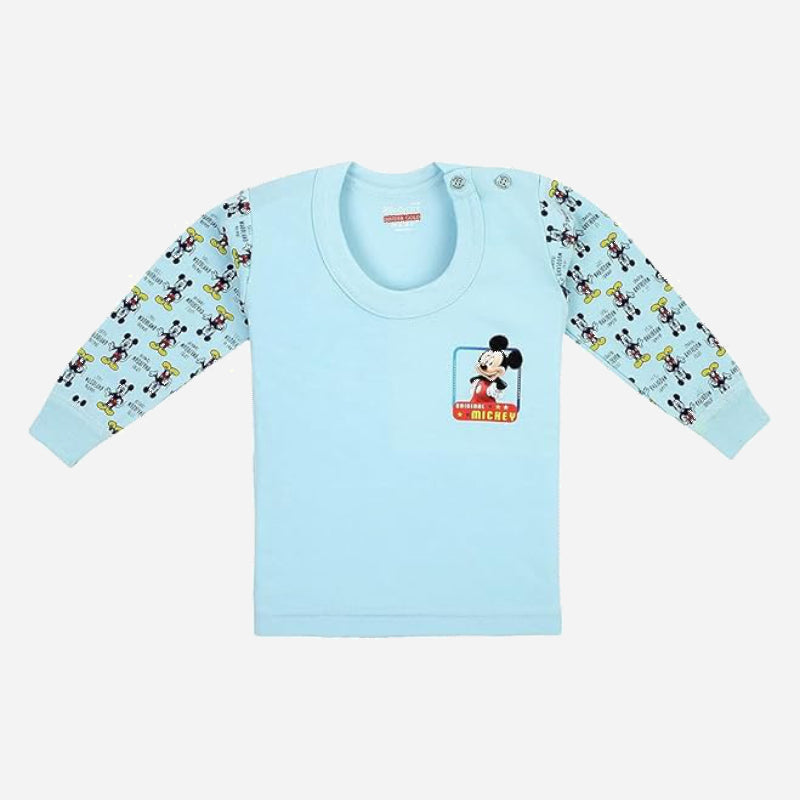 Boys Mickey & Friends Thermal Top Round Neck Full Sleeves - Bodycare