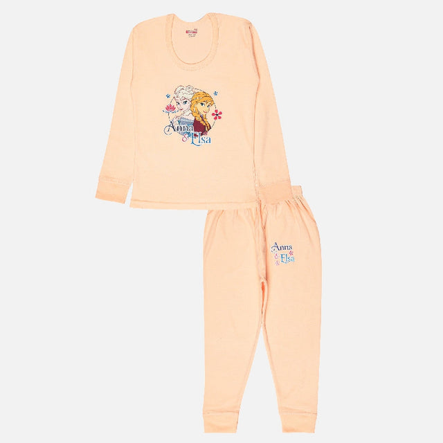 Girls Thermal Set Round Neck Full Sleeves Pack of 1 - Bodycare