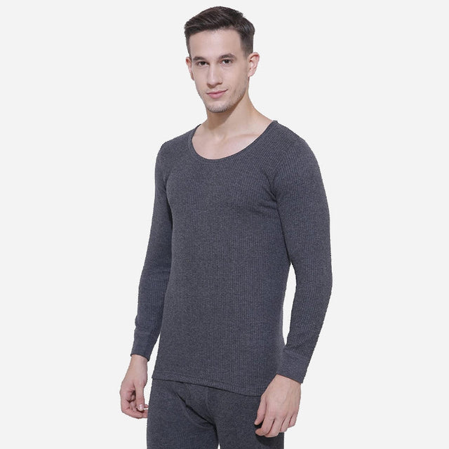Men Antibacterial Thermal Top Round Neck Full Sleeves - Bodycare