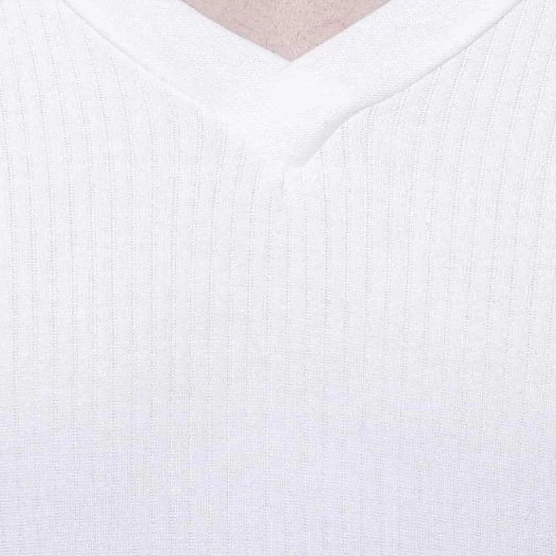Quilt Bodycare Antibacterial Thermal Men Top V Neck Half Sleeves Solid