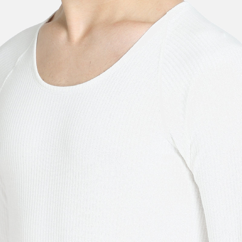 Quilt Bodycare Antibacterial Thermal Men Top Round Neck Full Sleeves Solid