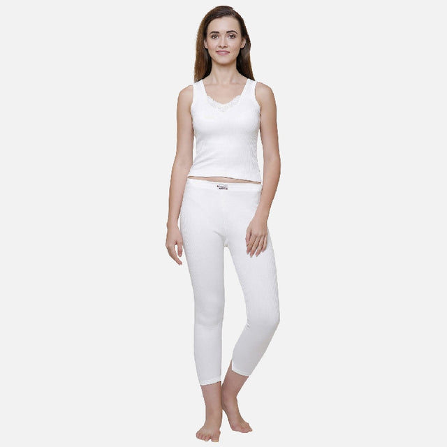 Women Antibacterial Thermal Top Round Neck Sleeveless - Bodycare