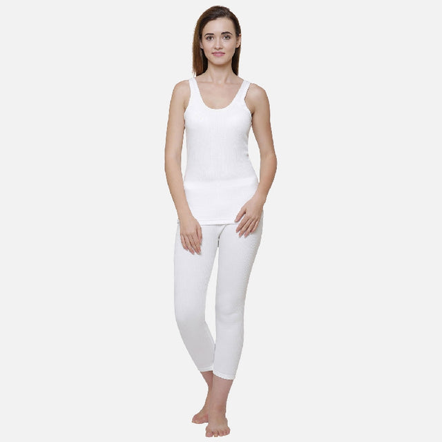 Women Antibacterial Thermal Top Round Neck Sleeveless - Bodycare