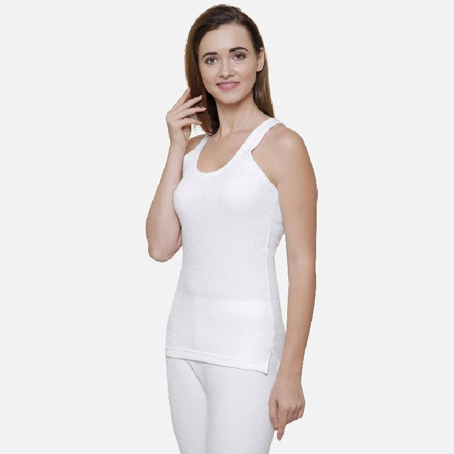 Women Antibacterial Thermal Top Round Neck Sleeveless - Bodycare