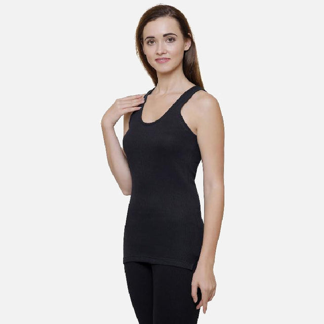 Women Antibacterial Thermal Top Round Neck Sleeveless - Bodycare