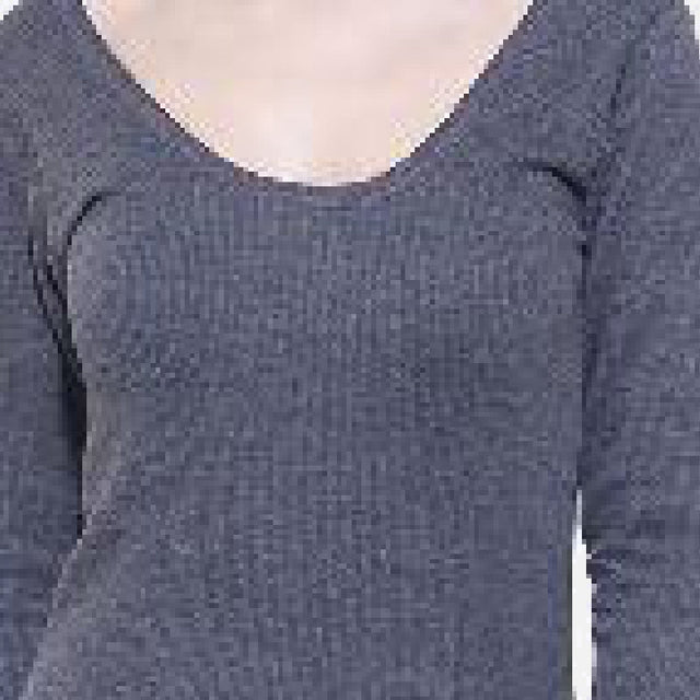 Women Antibacterial Thermal Top Round Neck Full Sleeves - Bodycare