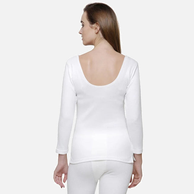 Women Antibacterial Thermal Top Round Neck Full Sleeves - Bodycare