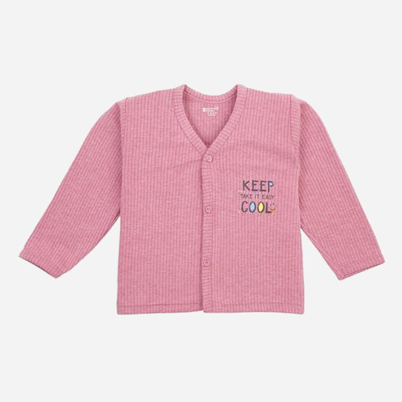 Quilt Bodycare Antibacterial Thermal Unisex Kid Top Front Open Full Sleeves Solid