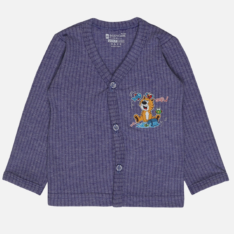 Quilt Bodycare Antibacterial Unisex Thermal Top Front Open Full Sleeves Pack Of 1