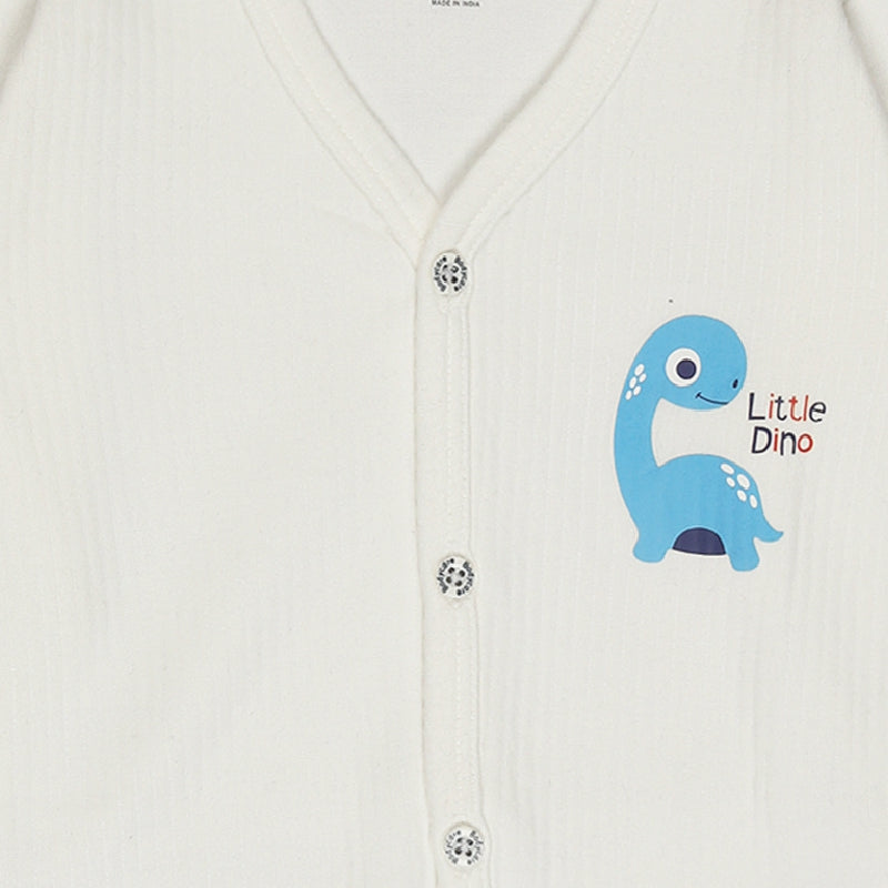 Quilt Bodycare Antibacterial Unisex Thermal Top Front Open Full Sleeves Pack Of 1