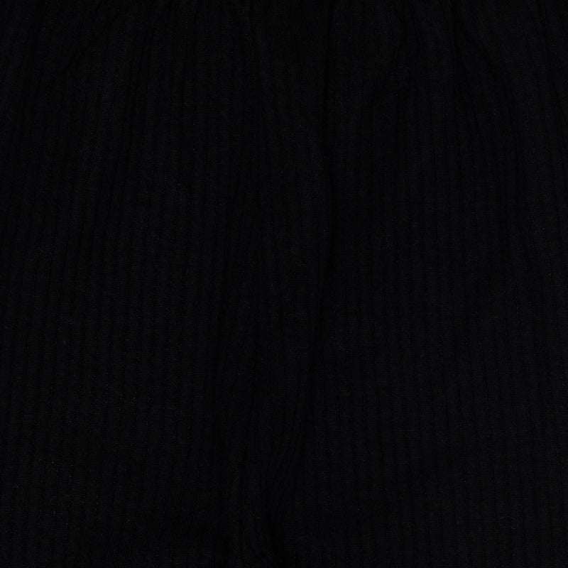 Bodycare Thermal Unisex Sets High Neck Full Sleeves Solid Black