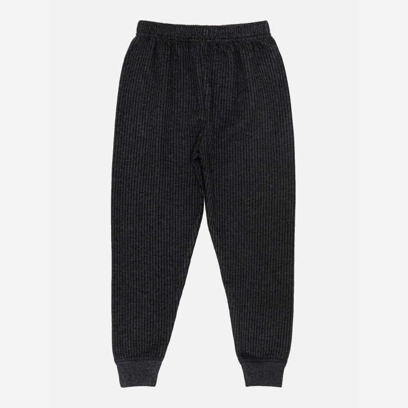 Bodycare Thermal Unisex Sets High Neck Full Sleeves Solid Charcoal Melange