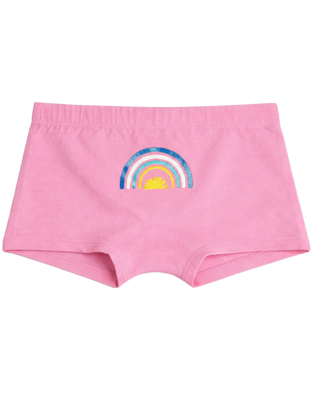 Girls 100% Cotton Boyshorts Inner Elastic Pack of 3 - Bodycare