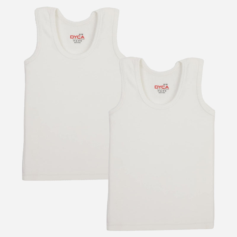DYCA Unisex Round Neck Sleeveless Thermal Top Pack Of 2