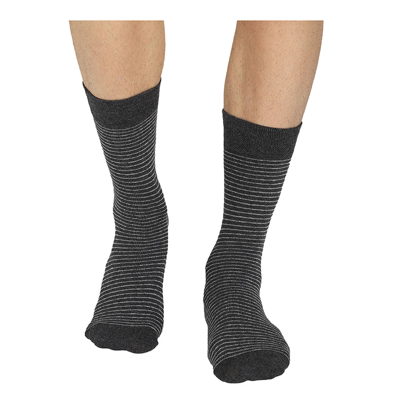 Bodycare Mens Solid Mid Calf Length Socks Pack Of 3
