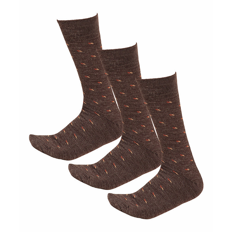 Bodycare Mens Solid Mid Calf Length Socks Pack Of 3