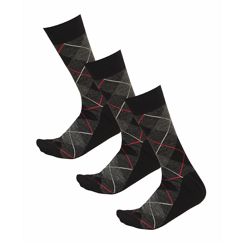 Bodycare Mens Solid Mid Calf Length Socks Pack Of 3