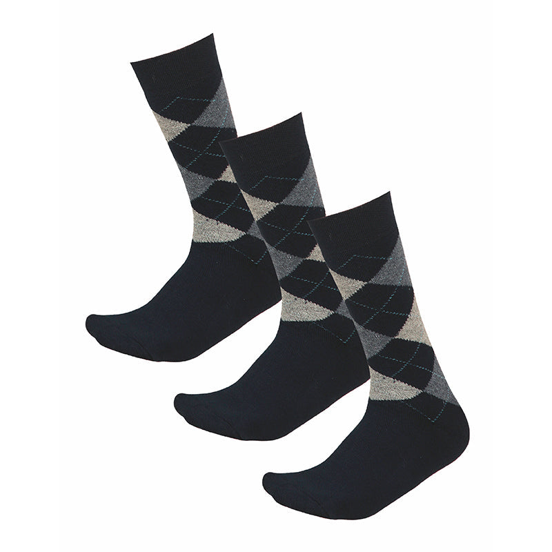 Bodycare Mens Solid Mid Calf Length Socks Pack Of 3