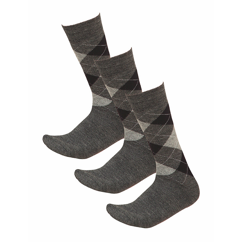 Bodycare Mens Solid Mid Calf Length Socks Pack Of 3
