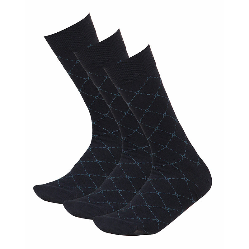 Bodycare Mens Solid Mid Calf Length Socks Pack Of 3