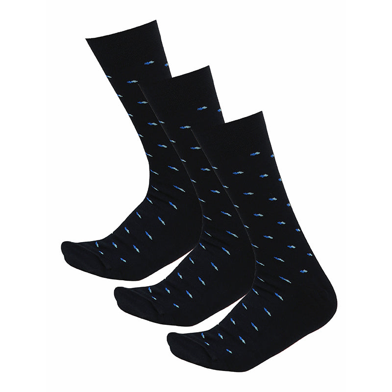 Bodycare Mens Solid Mid Calf Length Socks Pack Of 3