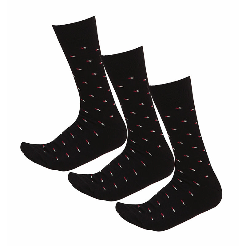 Bodycare Mens Solid Mid Calf Length Socks Pack Of 3