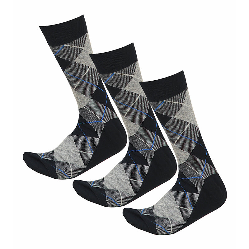 Bodycare Mens Solid Mid Calf Length Socks Pack Of 3