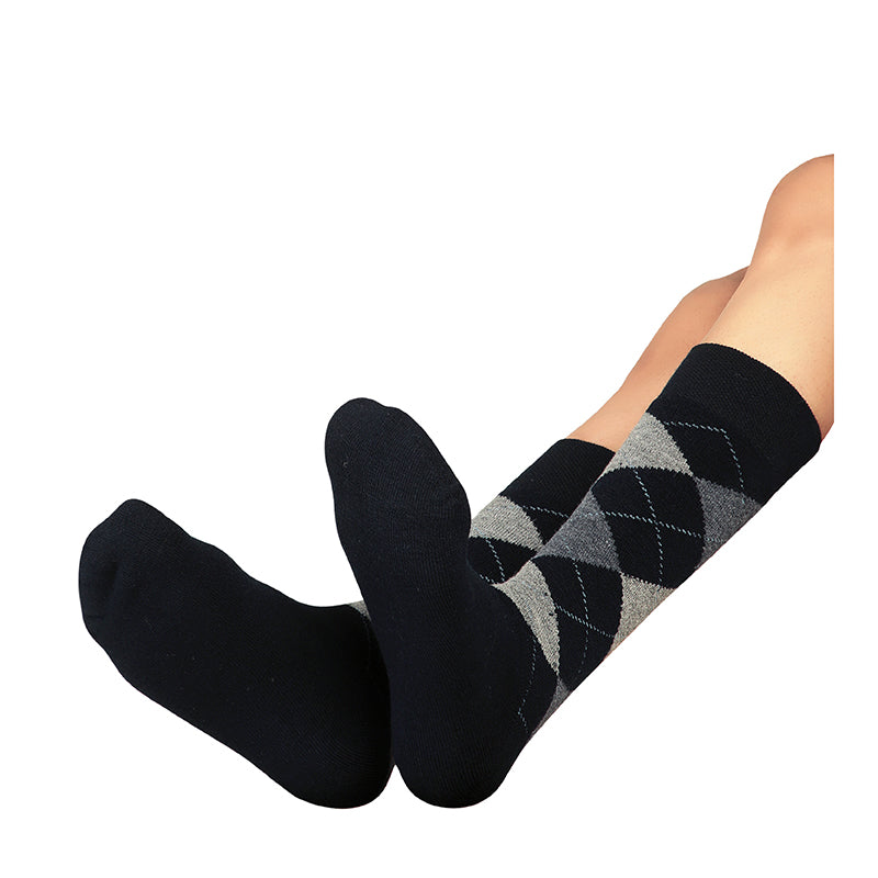 Bodycare Mens Solid Mid Calf Length Socks Pack Of 3