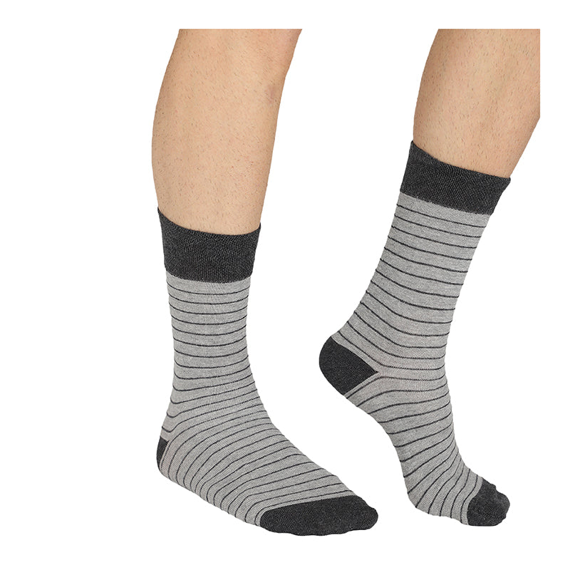 Bodycare Mens Solid Mid Calf Length Socks Pack Of 3