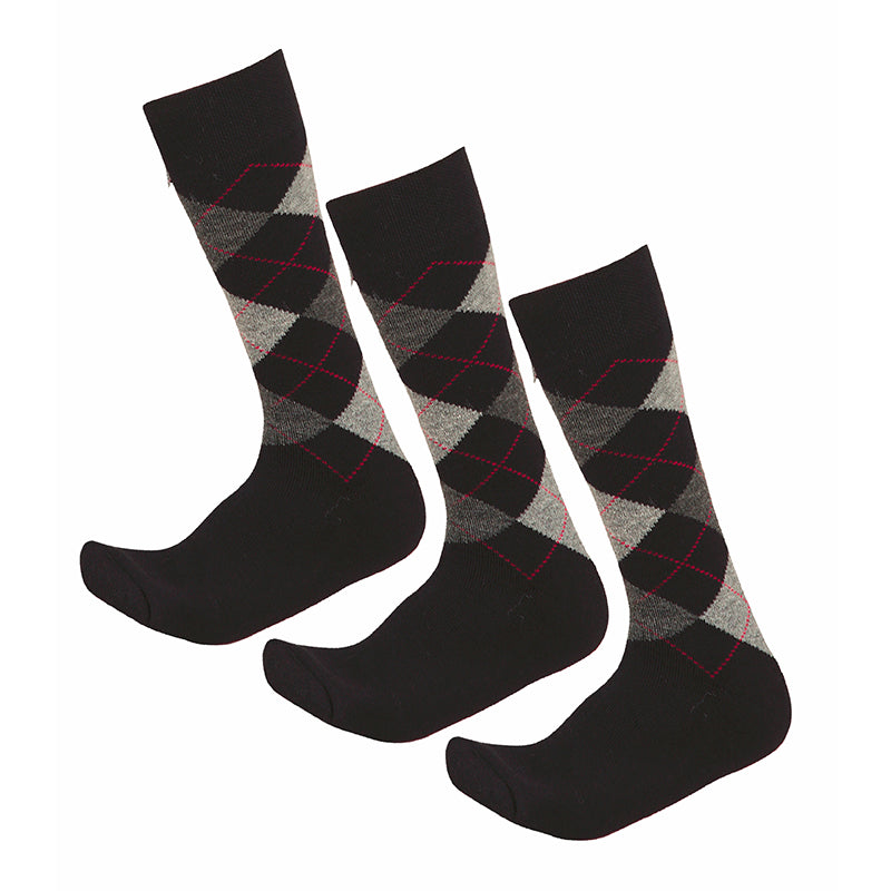 Bodycare Mens Solid Mid Calf Length Socks Pack Of 3