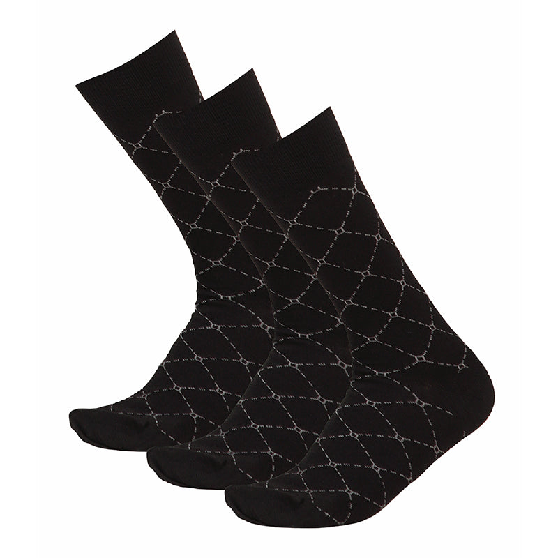 Bodycare Mens Solid Mid Calf Length Socks Pack Of 3